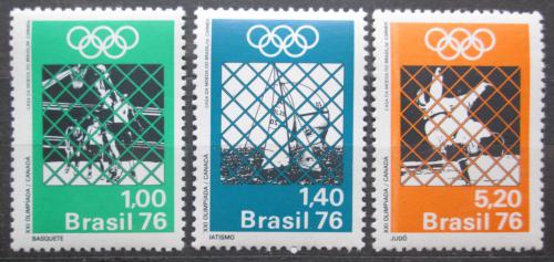 Poštové známky Brazílie 1976 LOH Montreal Mi# 1529-31