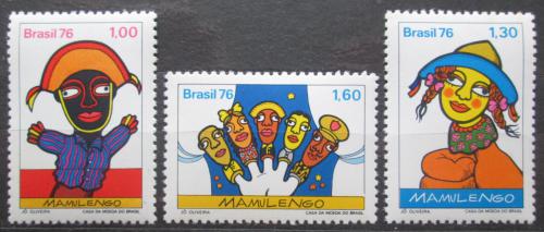 Potov znmky Brazlie 1976 Loutky Mi# 1554-56