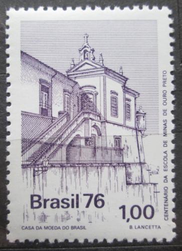 Potov znmka Brazlie 1976 Hornick akademie, 100. vroie Mi# 1563 - zvi obrzok