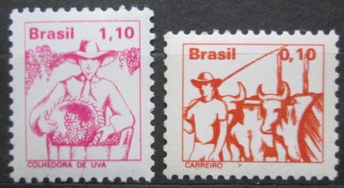 Potov znmky Brazlie 1977 Profese Mi# 1583-84