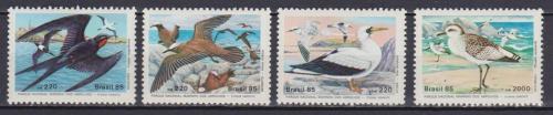Poštové známky Brazílie 1985 Vtáci Mi# 2122-25 Kat 6€