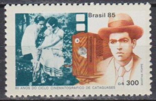 Poštová známka Brazílie 1985 Humberto Duarte Mauro, herec Mi# 2132