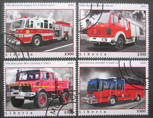 Poštové známky Libéria 2020 Hasièská autá Mi# N/N