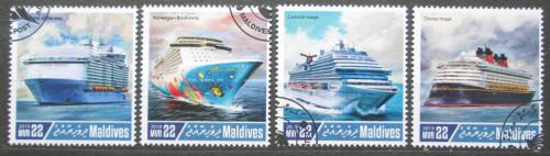 Potov znmky Maldivy 2019 Vletn lode Mi# 8319-22 Kat 11 - zvi obrzok