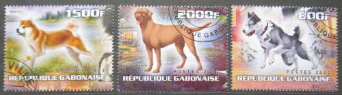 Poštové známky Gabon 2022 Psy Mi# N/N