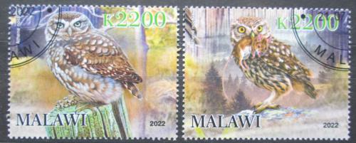 Poštové známky Malawi 2022 Sovy Mi# N/N