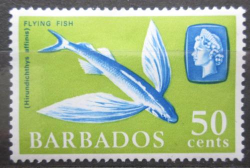Poštová známka Barbados 1965 Létající ryba Mi# 246
