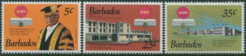 Poštové známky Barbados 1973 Západoindická univerzita, 25. výroèie Mi# 357-59