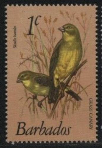Poštová známka Barbados 1979 Pìnkava žlutá Mi# 465