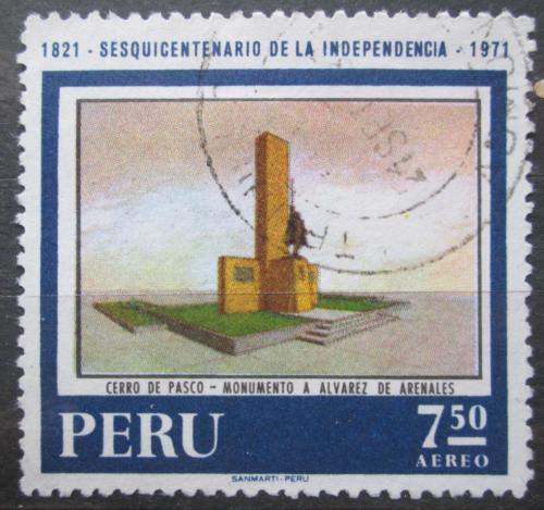 Poštová známka Peru 1971 Pamätník Alvarez-de-Arenales Mi# 820