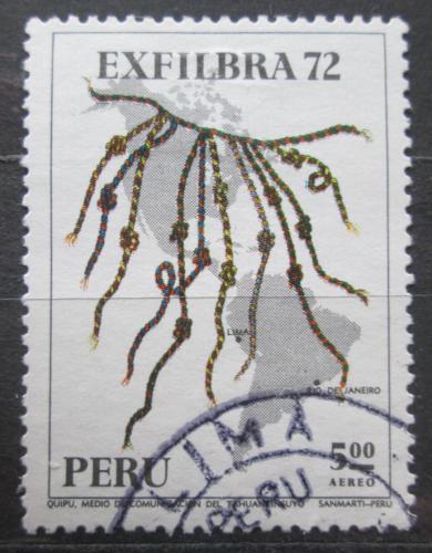Poštová známka Peru 1972 Mapa Ameriky Mi# 869