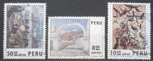 Poštové známky Peru 1973 Umenie Mi# 947-49