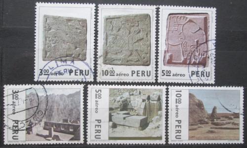 Poštové známky Peru 1974 Archeologické nálezy Mi# 956-61
