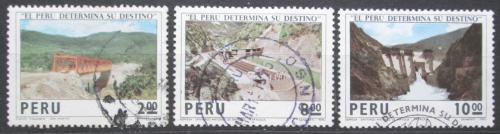 Poštové známky Peru 1974 Národní stavby Mi# 967-69