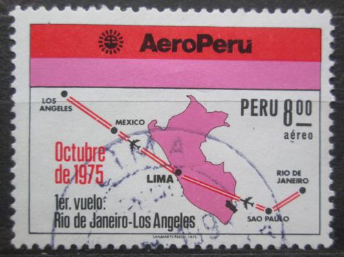 Poštová známka Peru 1975 Mapa Mi# 1000