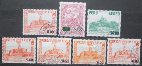Poštové známky Peru 1976 Observatoø Inkù pretlaè Mi# 1005-11