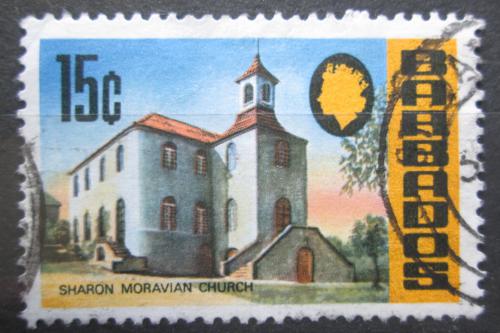 Potov znmka Barbados 1970 Kostel Sharon Moravian Mi# 306 - zvi obrzok
