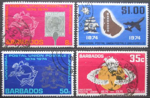 Poštové známky Barbados 1974 UPU, 100. výroèie Mi# 381-84