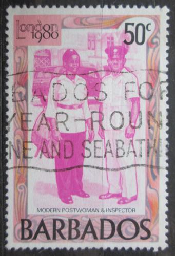 Poštová známka Barbados 1980 Poštovní úøedníci Mi# 510