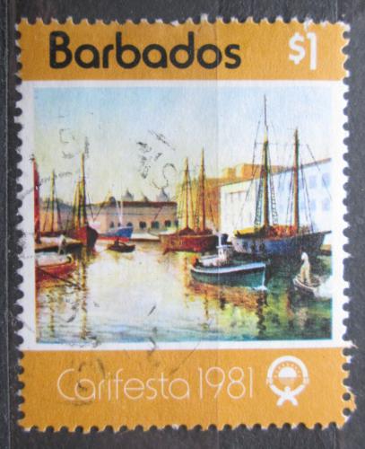 Poštová známka Barbados 1981 Umenie, pøístav Mi# 534
