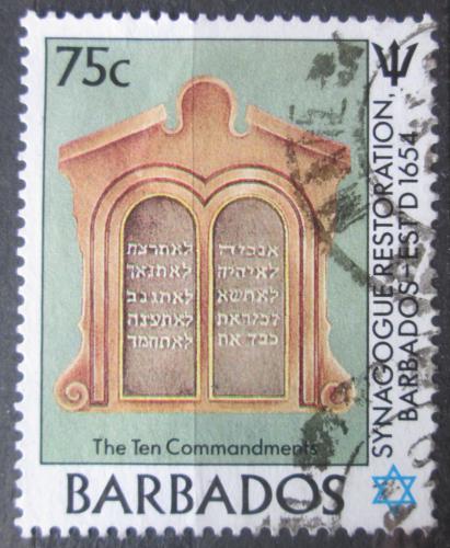 Poštová známka Barbados 1987 Deset pøikázání Mi# 685