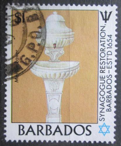 Poštová známka Barbados 1987 Mramorové umyvadlo Mi# 686
