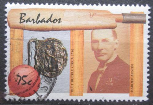 Poštová známka Barbados 1988 Harold Austin, kriket Mi# 695