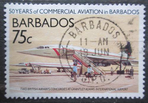 Poštová známka Barbados 1989 Concorde Mi# 715