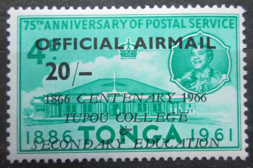 Poštová známka Tonga 1966 Univerzita Tupou pretlaè, úøední Mi# 20