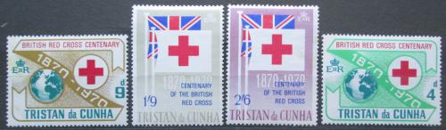 Poštové známky Tristan da Cunha 1970 Britský èervený køíž Mi# 133-36