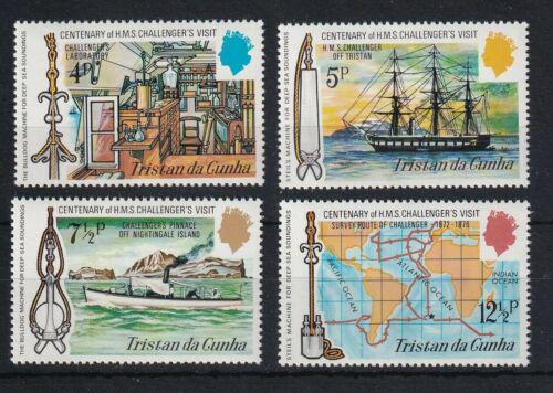 Poštové známky Tristan da Cunha 1973 Plachetnice Challenger Mi# 181-84
