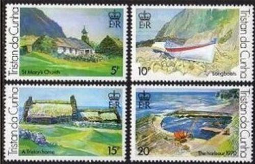 Poštové známky Tristan da Cunha 1978 Umenie, Roland Svensson Mi# 234-37
