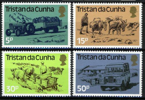 Poštové známky Tristan da Cunha 1983 Dopravní prostøedky Mi# 341-44