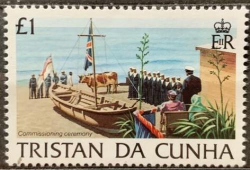 Poštová známka Tristan da Cunha 1983 Krá¾ovské námoønictvo Mi# 355