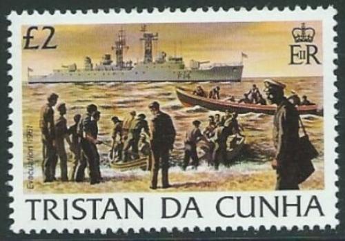 Poštová známka Tristan da Cunha 1983 Evakuace ostrova Mi# 356 Kat 8.50€