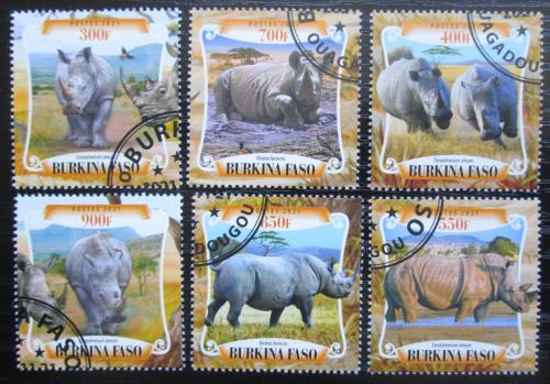 Poštové známky Burkina Faso 2021 Nosorožce Mi# Mi# N/N