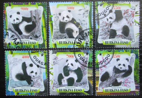 Poštové známky Burkina Faso 2021 Pandy Mi# Mi# N/N