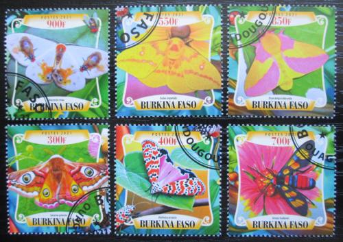 Poštové známky Burkina Faso 2021 Motýle Mi# Mi# N/N