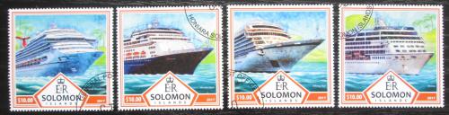 Poštové známky Šalamúnove ostrovy 2017 Výletní lode Mi# 4542-45 Kat 12€