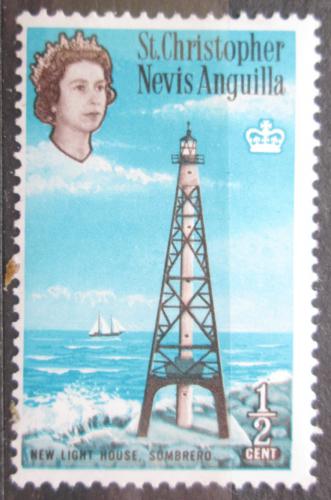 Poštová známka Svätý Krištof a Nevis 1963 Maják Mi# 138 X