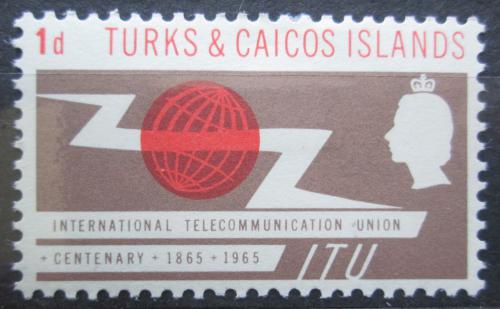 Poštová známka Turks a Caicos 1965 ITU, 100. výroèie Mi# 184