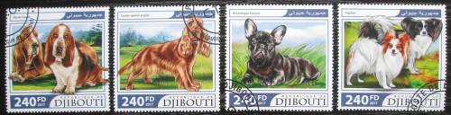 Poštové známky Džibutsko 2017 Psy Mi# 1717-20 Kat 10€