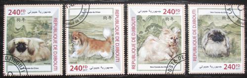 Poštové známky Džibutsko 2017 Èínští psi Mi# N/N Kat 10€
