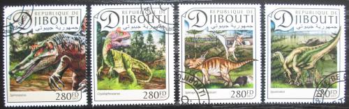 Poštové známky Džibutsko 2017 Dinosaury Mi# 1453-56 Kat 11€