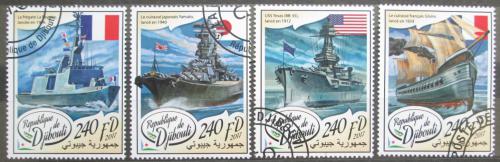 Poštové známky Džibutsko 2017 Vojenské lode Mi# 1751-54 Kat 10€