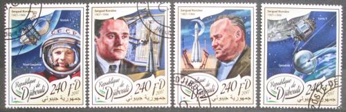 Poštové známky Džibutsko 2017 Sergej Koroljev Mi# 1821-24 Kat 10€