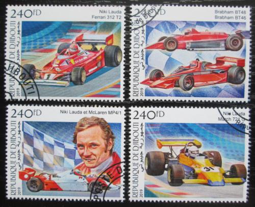 Poštové známky Džibutsko 2019 Niki Lauda, Formule 1 Mi# 2765-68 Kat 10€