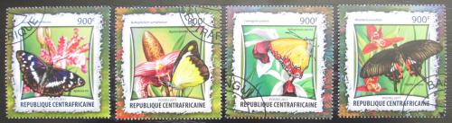 Poštové známky SAR 2017 Motýle a orchideje Mi# 6735-38 Kat 16€