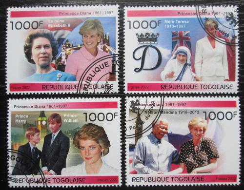 Poštové známky Togo 2022 Princezna Diana Mi# N/N
