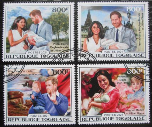 Poštové známky Togo 2021 Princ Harry a Meghan Markle Mi# N/N